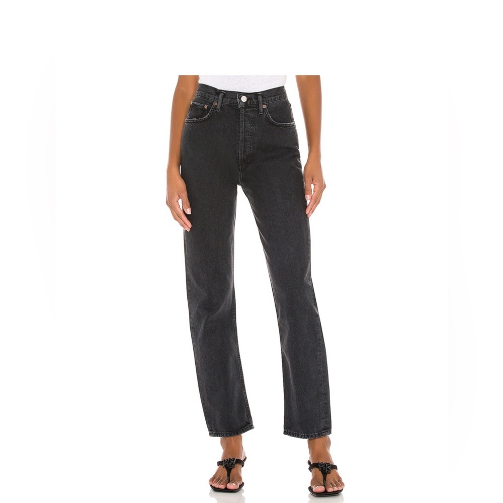 Agolde 90’s Pinch Waist in Black Tea